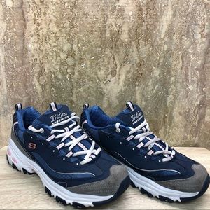 Skechers D'Lites Biggest Fan Womens Sneakers 10